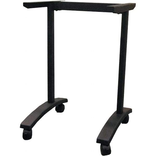 ALERA - 19-3/4" Long x 24-1/2" Wide x 28.38" High Stationary Training Table - Black, Steel - Americas Industrial Supply