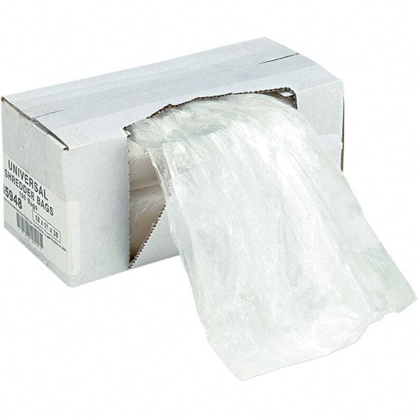 UNIVERSAL - Clear Shredder Waste Bag - Use with Shredder - Americas Industrial Supply