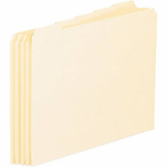 Pendaflex - 8-1/2 x 11" 100 Tabs, Unpunched, Blank Top Tab File Guides - Manila - Americas Industrial Supply