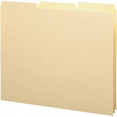 SMEAD - 8-1/2 x 11" 100 Tabs, Unpunched, Blank Top Tab File Guides - Manila - Americas Industrial Supply