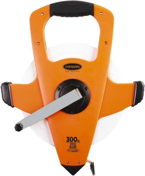 Keson - 300' x 3/8" Tape Measure - 1/8" Graduation - Americas Industrial Supply