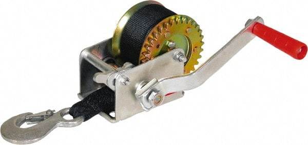 Buyers Products - 800 Lb Capacity, 26' Cable Length, Automotive Hand Winch with Single Gear - Americas Industrial Supply