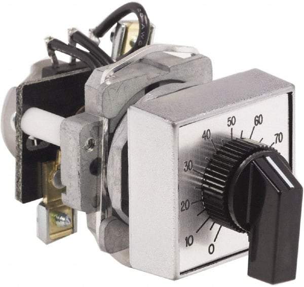Schneider Electric - 10,000 Ohm, 30mm, Potentiometer - 2 Watts, Nonilluminated, Knob Operated - Americas Industrial Supply