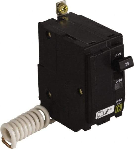 Square D - 20 Amp, 120 VAC, 2 Pole, Bolt On Miniature Circuit Breaker - 14-8 AWG - Americas Industrial Supply