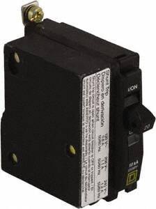 Square D - 15 Amp, 240 VAC, 1 Pole, Bolt On Miniature Circuit Breaker - 14-8 AWG - Americas Industrial Supply