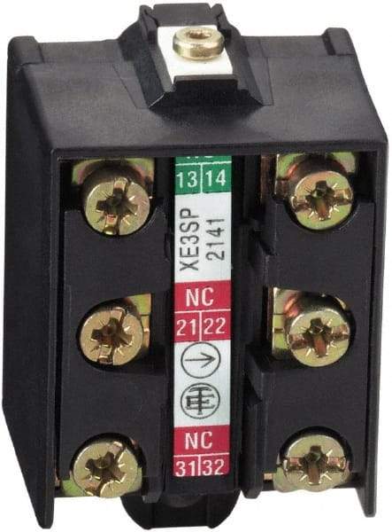 Telemecanique Sensors - 1.6 Inch Long, Limit Switch Contact Block - For Use with Limit Switches - Americas Industrial Supply