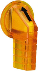 Schneider Electric - 30mm, Amber, Selector Switch Gloved Hand Knob - For Use with 9001K Selector Switches and Harmony 9001K/SK/KX Pushbuttons - Americas Industrial Supply