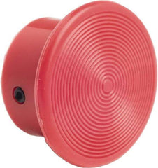 Schneider Electric - Extended Mushroom Head Pushbutton Switch 1-3/8" Screw-On Knob - Red, Round Button, Nonilluminated - Americas Industrial Supply