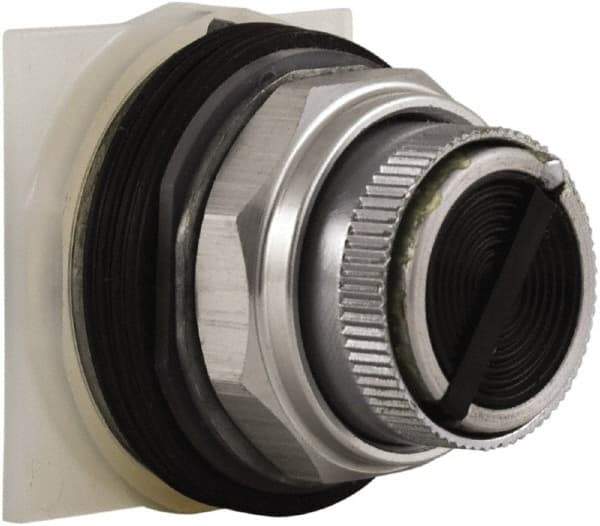 Schneider Electric - 30mm Mount Hole, Pushbutton Switch Only - Round, Black Pushbutton, Nonilluminated, Maintained (MA), Momentary (MO) - Americas Industrial Supply