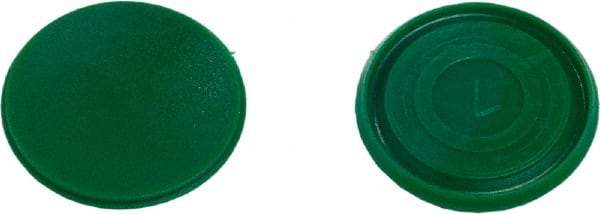 Schneider Electric - Pushbutton Switch Color Insert - Green, Round Button, Nonilluminated - Americas Industrial Supply