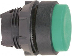 Schneider Electric - 22mm Mount Hole, Extended Straight, Pushbutton Switch Only - Round, Green Pushbutton, Nonilluminated, Momentary (MO) - Americas Industrial Supply