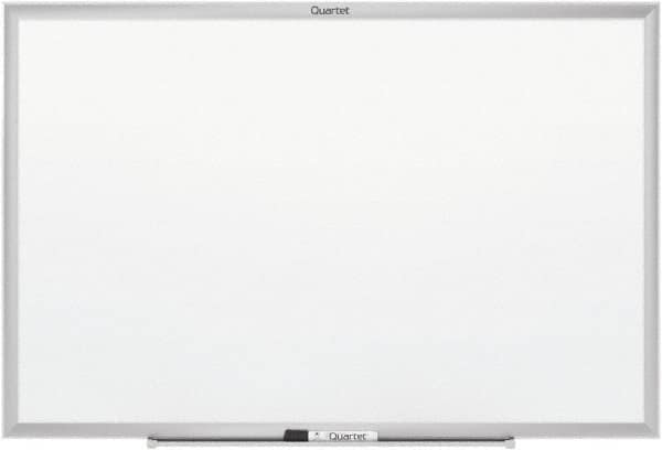 Quartet - 48" High x 96" Wide Magnetic Dry Erase Board - Steel, Includes Z-Bracket - Americas Industrial Supply