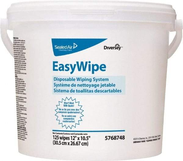 Diversey - Pre-Moistened General Purpose Wipes - Refill, 24-7/8" x 8-5/8" Sheet Size, White - Americas Industrial Supply