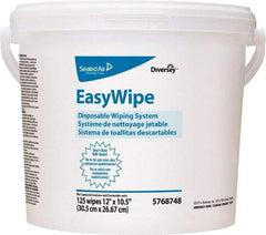 Diversey - Pre-Moistened General Purpose Wipes - Refill, 24-7/8" x 8-5/8" Sheet Size, White - Americas Industrial Supply