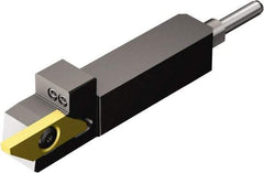 Sandvik Coromant - QSSMAL, External, Left Hand, 0.3346" Max Depth of Cut, Indexable Grooving Tool Holder - MACL 3 200-N Insert Compatibility, 5/8" Shank Height, 5/8" Shank Width, 2.7559" OAL, Through Coolant - Americas Industrial Supply