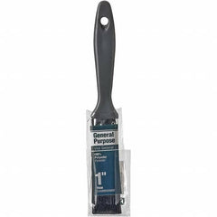 Rubberset - 1" Flat Synthetic Trim Brush - Plastic Beavertail Handle - Americas Industrial Supply