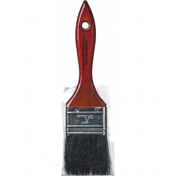 Rubberset - 2" Flat Hog Chip Brush - Wood Beavertail Handle - Americas Industrial Supply