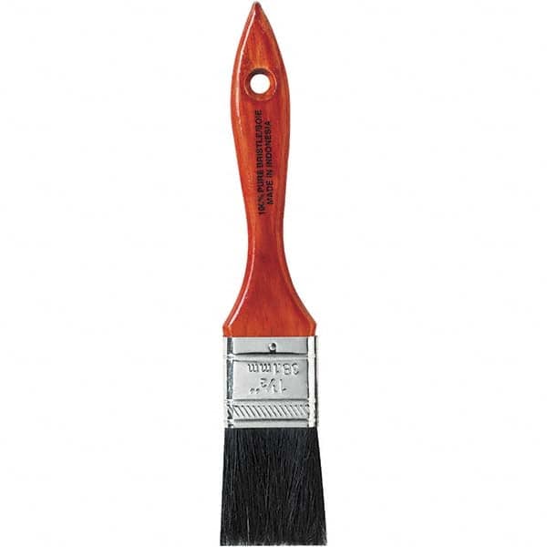 Rubberset - 1-1/2" Flat Hog Chip Brush - Wood Beavertail Handle - Americas Industrial Supply