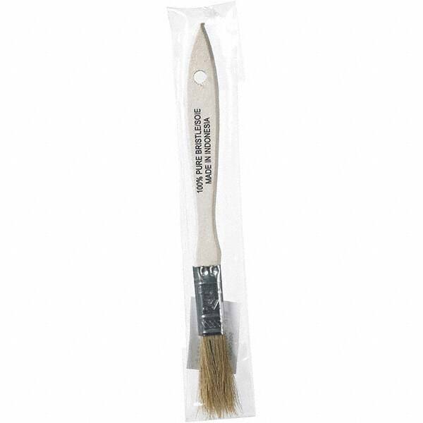 Rubberset - 1/2" Flat Hog Chip Brush - Wood Beavertail Handle - Americas Industrial Supply