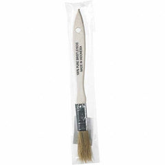 Rubberset - 1/2" Flat Hog Chip Brush - Wood Beavertail Handle - Americas Industrial Supply