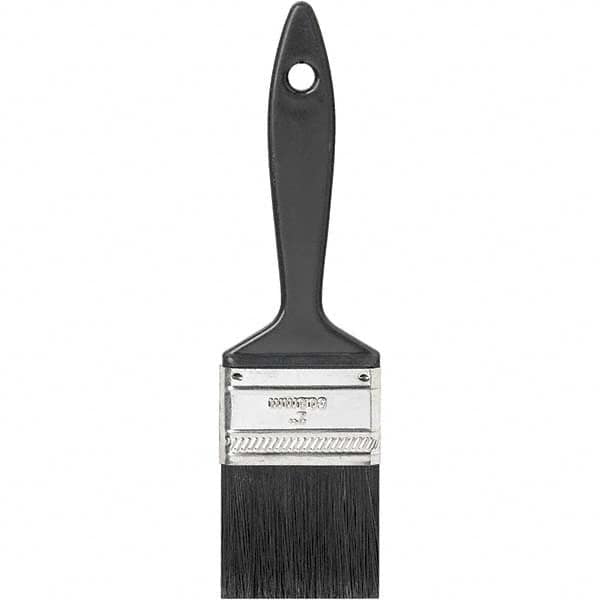 Rubberset - 2" Flat Synthetic Trim Brush - Plastic Thin Beavertail Handle - Americas Industrial Supply