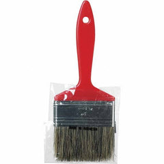 Rubberset - 3" Flat Hog Chip Brush - Wood Beavertail Handle - Americas Industrial Supply