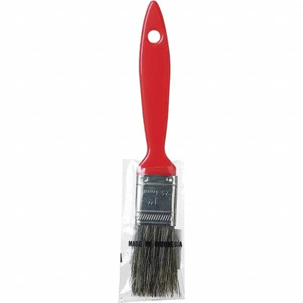 Rubberset - 1" Flat Hog Chip Brush - Wood Beavertail Handle - Americas Industrial Supply