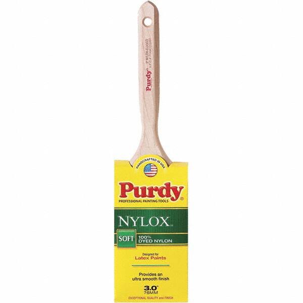 Purdy - 3" Flat Synthetic Trim Brush - Wood Fluted Handle - Americas Industrial Supply