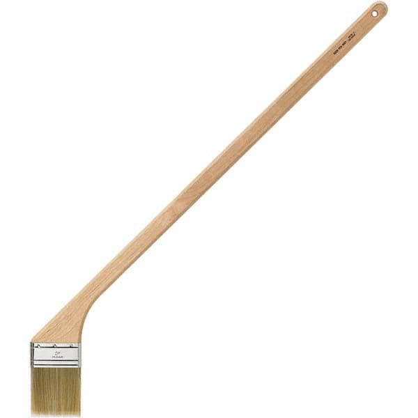 Bestt-Liebco - 3" Angled Synthetic Hockey Stick Brush - Wood Hockey Stick Handle - Americas Industrial Supply