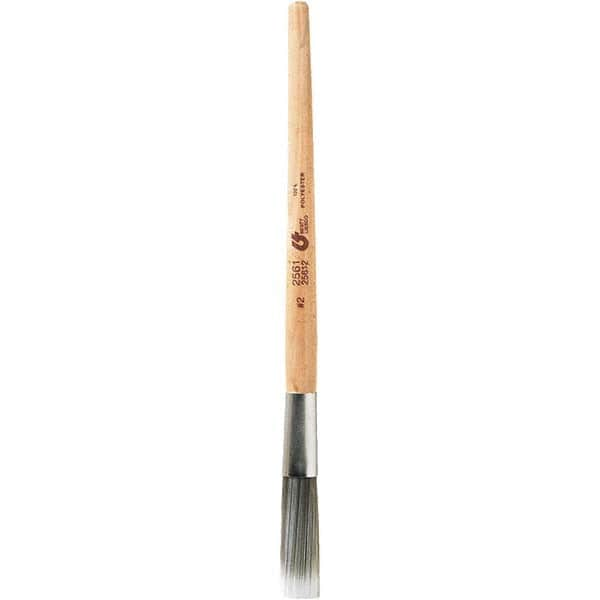 Bestt-Liebco - 1/2" Angled Nylon/Polyester Sash Brush - Wood Sash Handle - Americas Industrial Supply