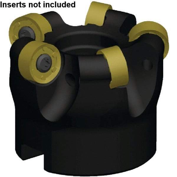 Kennametal - 34mm Cut Diam, 3.96mm Max Depth, 22mm Arbor Hole, 4 Inserts, RNGJ1605M0____ Insert Style, Indexable Copy Face Mill - RODEKA 16 Cutter Style, 26,700 Max RPM, 50mm High, Through Coolant, Series Rodeka - Americas Industrial Supply
