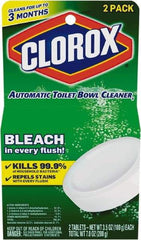 Clorox - 3.5 oz Tablet Solid Toilet Bowl Cleaner - Unscented Scent, Disinfectant, Bathroom Surfaces - Americas Industrial Supply