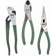 SK - Plier Sets - 3PC 8"LN 10"T/G 8"HD PUMP PLIER SET - Americas Industrial Supply