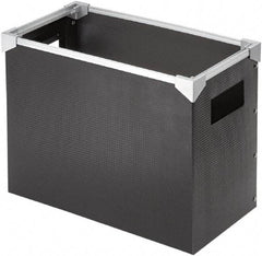 Pendaflex - Black & Silver Portable Storage Box - Poly - Americas Industrial Supply