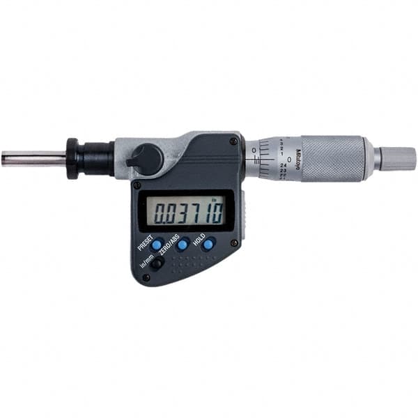 Mitutoyo - Electronic Micrometer Heads Minimum Measurement (Inch): 0 Minimum Measurement (mm): 0.00 - Americas Industrial Supply