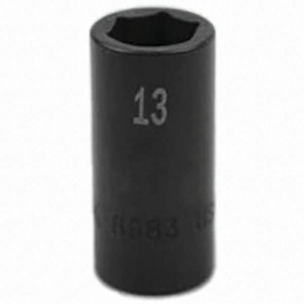 SK - Impact Socket - 3/8"DR 6PT 13MM SEMI-DEEP IMPACT SOCKET - Americas Industrial Supply