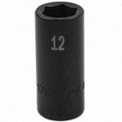 SK - Impact Socket - 3/8"DR 6PT 12MM SEMI-DEEP IMPACT SOCKET - Americas Industrial Supply