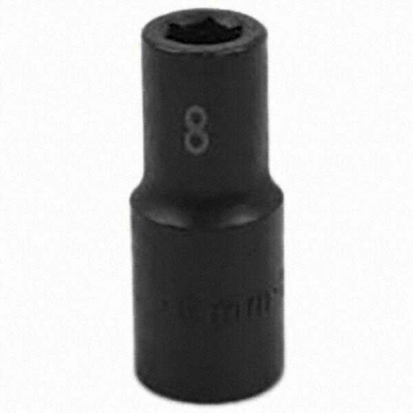 SK - Impact Socket - 3/8"DR 6PT 8MM SEMI-DEEP IMPACT SOCKET - Americas Industrial Supply