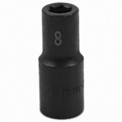 SK - Impact Socket - 3/8"DR 6PT 8MM SEMI-DEEP IMPACT SOCKET - Americas Industrial Supply