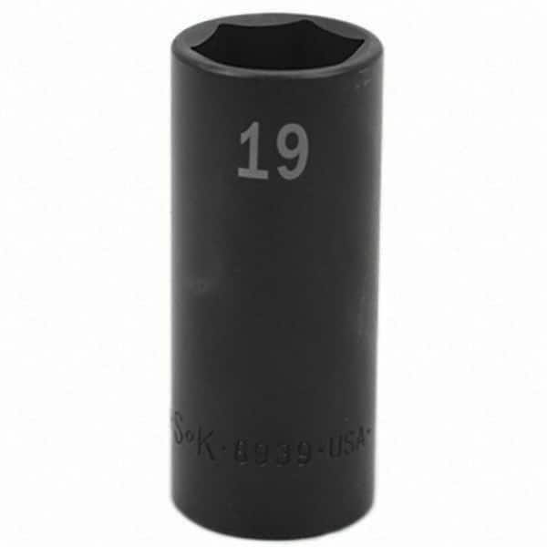 SK - Impact Socket - 3/8"DR 19MM DEEP IMPACT SOCKET - Americas Industrial Supply