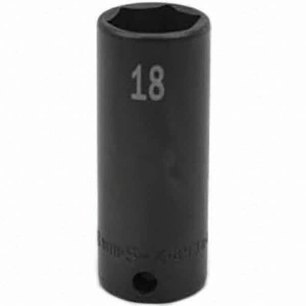 SK - Impact Socket - 3/8"DR 18MM DEEP IMPACT SOCKET - Americas Industrial Supply
