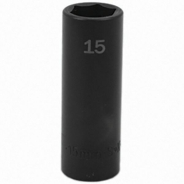 SK - Impact Socket - 3/8"DR 15MM DEEP IMPACT SOCKET - Americas Industrial Supply
