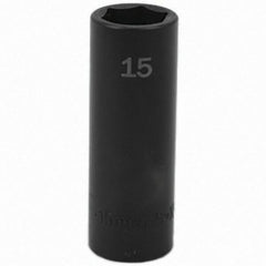 SK - Impact Socket - 3/8"DR 15MM DEEP IMPACT SOCKET - Americas Industrial Supply