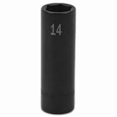 SK - Impact Socket - 3/8"DR 14MM DEEP IMPACT SOCKET - Americas Industrial Supply