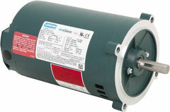 Leeson - 1/3 Max hp, 1,800 Max RPM, Premium Efficient Electric AC DC Motor - 230/460 V Input, Three Phase, S56C Frame, C-Face Mount, ODP Enclosure - Americas Industrial Supply