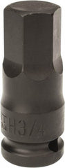 Paramount - 1/2" Drive, 3/4" Impact Hex Bit Socket - 1-1/2" Bit Length, 2-3/8" OAL - Americas Industrial Supply