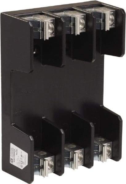 Square D - 3 Pole, 600 Volt, 100 Amp, Surface Mount Fuse Holder - Compatible with R Class Fuse - Americas Industrial Supply