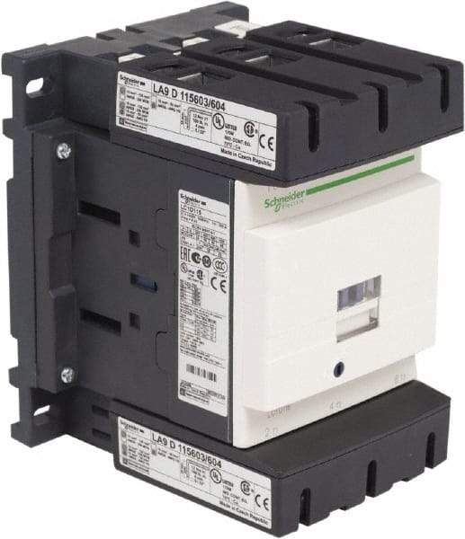 Schneider Electric - 3 Pole, 125 Coil VDC, 115 Amp at 440 VAC, Nonreversible IEC Contactor - Bureau Veritas, CCC, CSA, CSA C22.2 No. 14, DNV, EN/IEC 60947-4-1, EN/IEC 60947-5-1, GL, GOST, LROS, RINA, RoHS Compliant, UL 508, UL Listed - Americas Industrial Supply