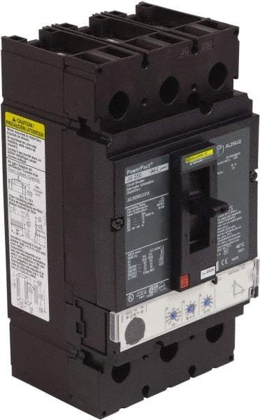 Square D - 250 Amp, 600 VAC, 3 Pole, Panel Mount Molded Case Circuit Breaker - Electronic Trip, Multiple Breaking Capacity Ratings, 3/0 AWG - Americas Industrial Supply