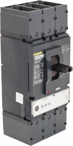 Square D - 600 Amp, 600 VAC, 3 Pole, Panel Mount Molded Case Circuit Breaker - Electronic Trip, Multiple Breaking Capacity Ratings, 2 AWG - Americas Industrial Supply